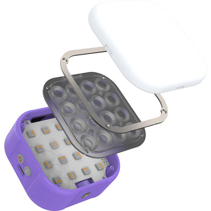 iFootage RGBW Handy Luz LED para cámara 2000mAh 2700-10000K Glamour Purple