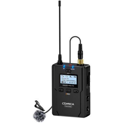 Comica Audio CVM-WM200A PRO Micrófono Lavalier Inalámbrico Doble Canal con Grabación de Respaldo y Alcance de 120 m