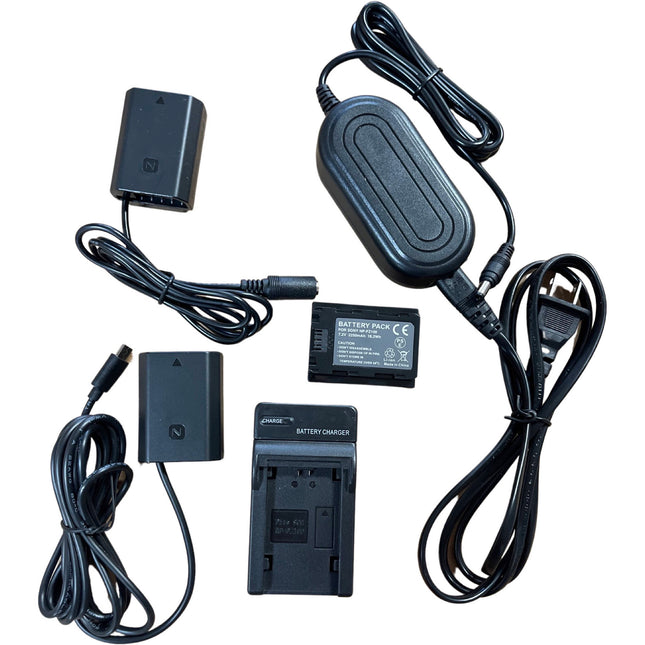 Bescor FZ100 Batería con Cargador Kit Dummy USB Tipo-C y Adaptador AC