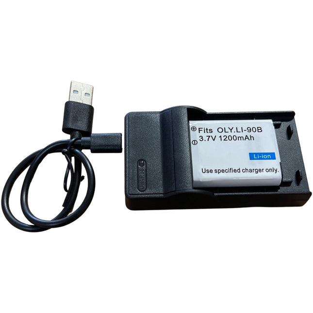 Bescor LI-92B Batería de Litio 1200mAh y Cargador USB Kit