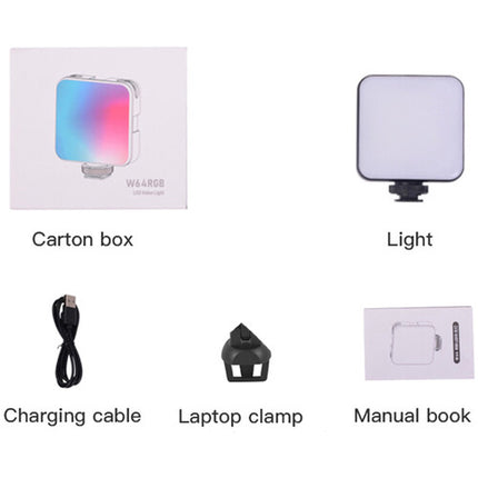 DigitalFoto Solution Limited Luz LED RGB Mini Magnética con Pinza para Laptop 2500-9000K 2000mAh