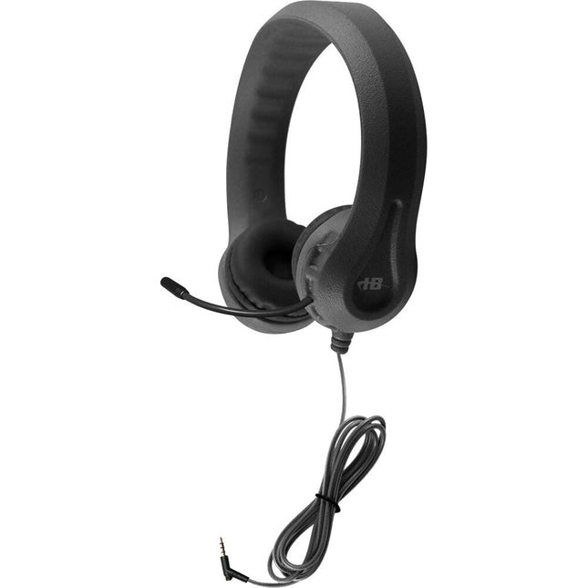 HamiltonBuhl Kids Flex-Phones Auriculares con Micrófono Gooseneck 30mm Drivers y Funda Antipiojos