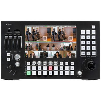 PTZCam Switch N8 con Switcher NDI 8 Canales y 3 Cámaras PTZ UV510A 20x Zoom 1080p60