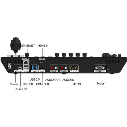 PTZCam Switch N8 con Switcher NDI 8 Canales y 3 Cámaras PTZ UV510A 20x Zoom 1080p60
