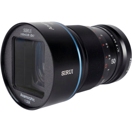 Sirui 50mm f1.8 Anamórfico Super35 1.33x Montura L con Funda y Tapas