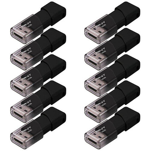 PNY 16GB Attaché 3 Memoria USB 2.0 Capacidad 16GB Pack 10 unidades
