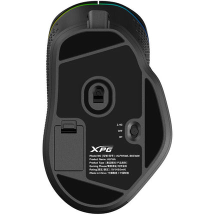 XPG ALPHA WIRELESS Ratón Gaming Negro 16000 DPI 6 Botones Programables