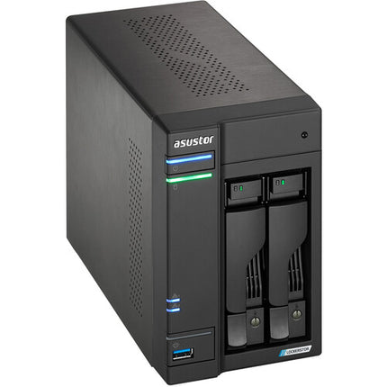 Asustor Lockerstor 2 Gen2 2-Bahías NAS 4GB RAM 2 x 2.5 GbE RAID