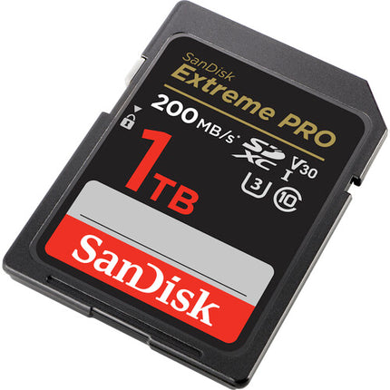 SanDisk 1TB Extreme PRO Tarjeta de Memoria SDXC UHS-I 200MB/s Lectura 140MB/s Escritura