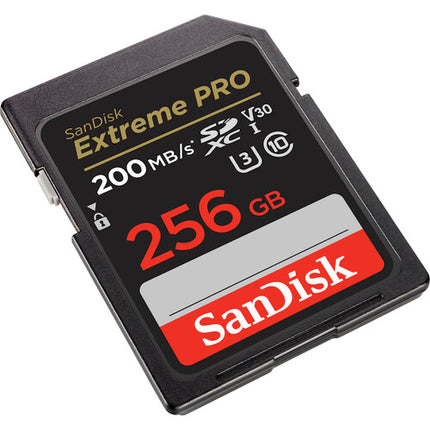 SanDisk 256GB Extreme PRO UHS-I Tarjeta de Memoria SDXC 200MB/s Lectura 140MB/s Escritura