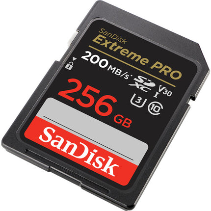 SanDisk 256GB Extreme PRO UHS-I Tarjeta de Memoria SDXC 200MB/s Lectura 140MB/s Escritura