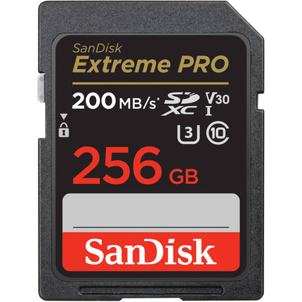 SanDisk 256GB Extreme PRO UHS-I Tarjeta de Memoria SDXC 200MB/s Lectura 140MB/s Escritura