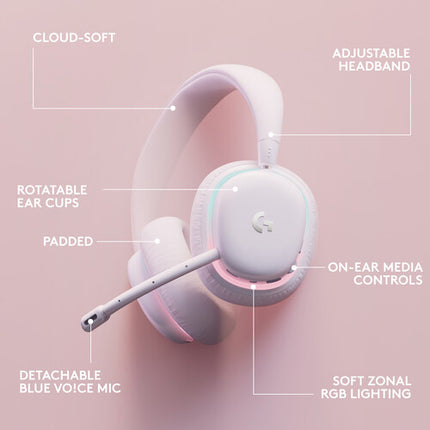 Auriculares inalámbricos gaming Logitech G G735 Bluetooth 40mm RGB 16h batería