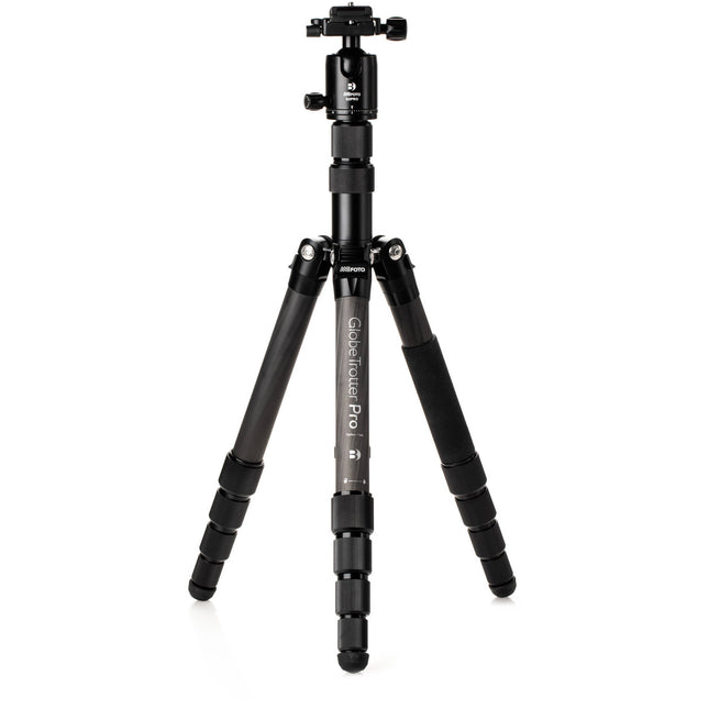 Benro MeFOTO GlobeTrotter Pro trípode de viaje carbono 62.6" carga 26.5 lb con cabezal esférico y estuche