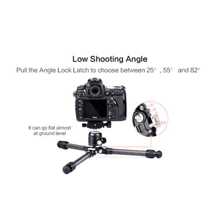 Sunwayfoto T16C20N II Patas Mini Trípode Fibra Carbono 10.8" 22 lb