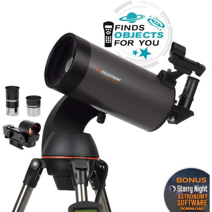 Celestron NexStar 127SLT Telescopio Maksutov-Cassegrain 127mm f12 1500mm longitud focal con tripode acero inoxidable