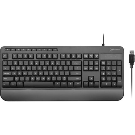 X9 Performance Teclado Multimedia USB con 114 Teclas Reposamuñecas Compatible Windows