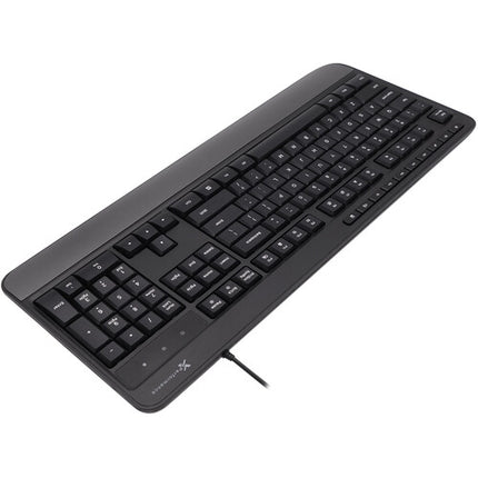 X9 Performance Teclado Multimedia USB con 114 Teclas Reposamuñecas Compatible Windows