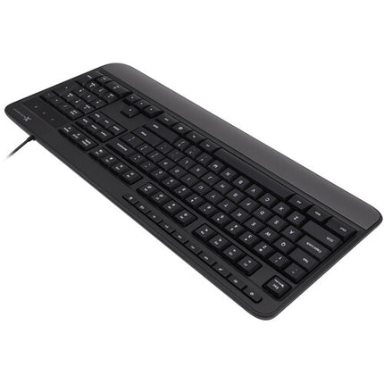 X9 Performance Teclado Multimedia USB con 114 Teclas Reposamuñecas Compatible Windows