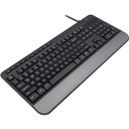 X9 Performance Teclado Multimedia USB con 114 Teclas Reposamuñecas Compatible Windows