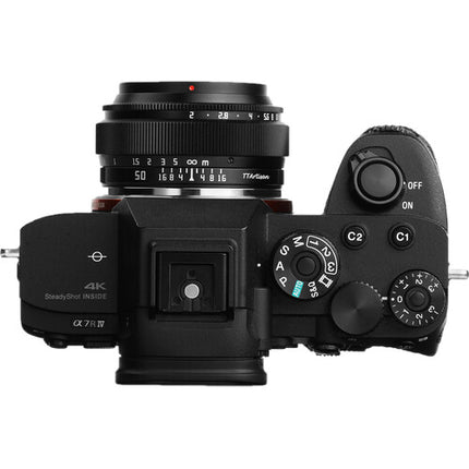 TTArtisan 50mm f/2 para Sony E Lente Manual Full Frame con Diafragma 10 hojas