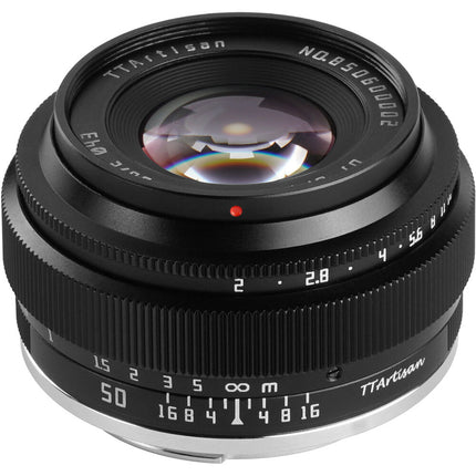 TTArtisan 50mm f2 Lente para FUJIFILM X Montura X Apertura f2-f16