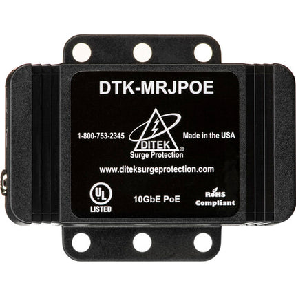 DITEK DTK-MRJPOE Protector contra sobretensiones PoE 10GbE 144W 60V
