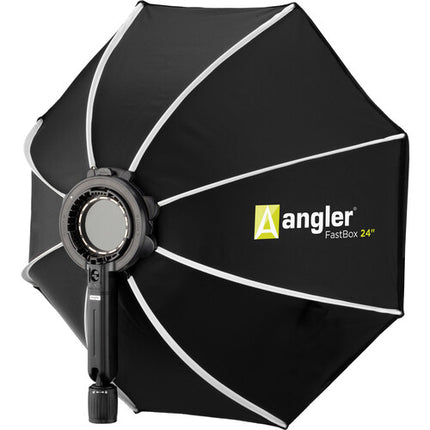 Angler FastBox 24" Softbox Octagonal Kit con Parrilla de Tela y Adaptador Godox V1