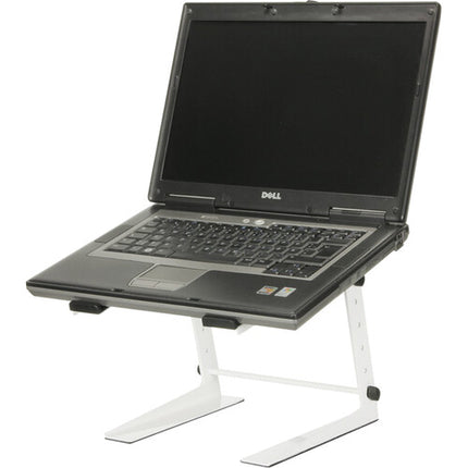 Adam Hall Soporte para Portátil Blanco Plegable con Acabado Power-Coat