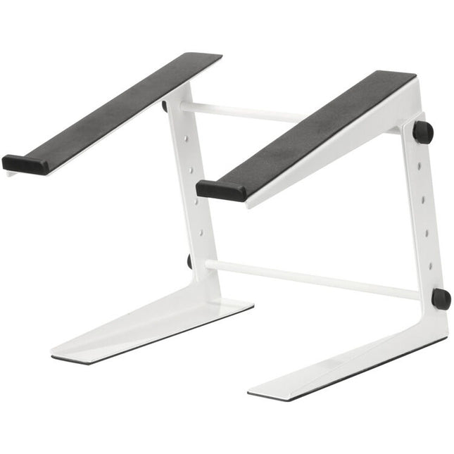 Adam Hall Soporte para Portátil Blanco Plegable con Acabado Power-Coat