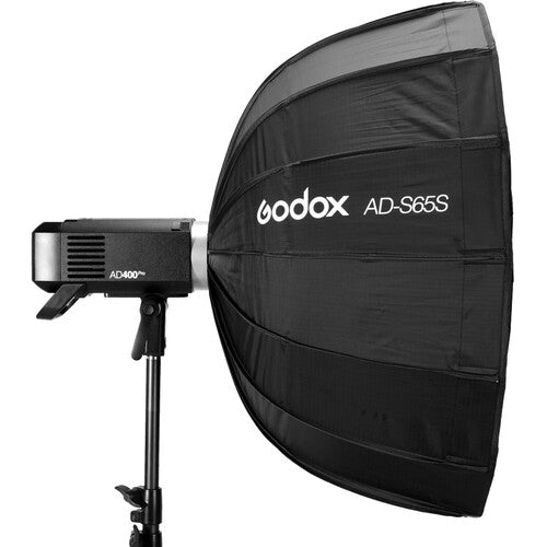 Godox Parabólico Softbox 65cm con Reflectores Plata y Oro y Rejilla