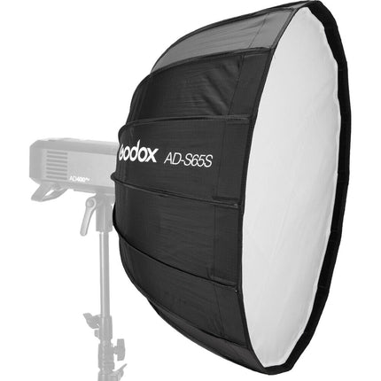 Godox Parabólico Softbox 65cm con Reflectores Plata y Oro y Rejilla
