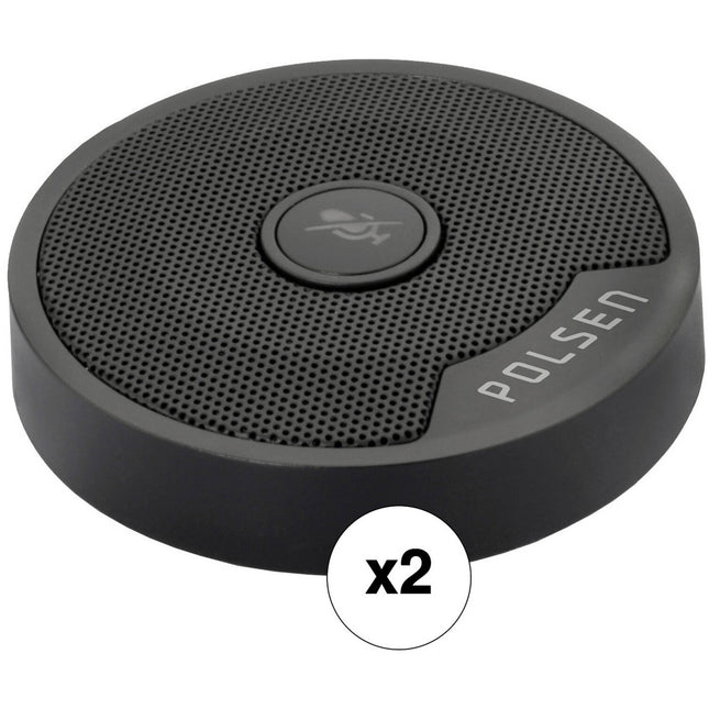 Polsen Micrófono USB Omnidireccional con Mute USB Tipo C 16-Bit 48kHz