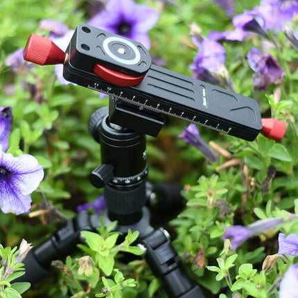 XILETU LCB-16M Rail para cámara macro Arca tipo con rueda metal 48mm