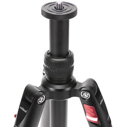 miliboo Tripode de Viaje en Fibra de Carbono con Cabezal Esferico 57 Pulgadas y Capacidad de 17 lb