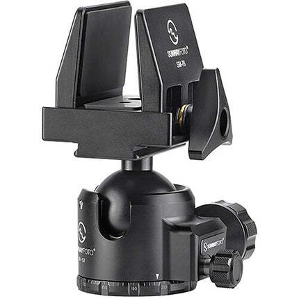 Sunwayfoto XB-25 Cabezal Esférico Bajo Perfil 66 lb con Abrazadera SM-76