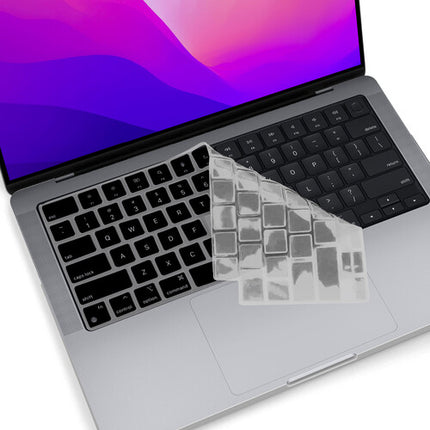 Funda iBenzer Neon Party para MacBook Air 13.6" M2 2022 Negro ligera doble pieza
