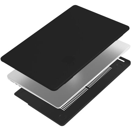 Funda iBenzer Neon Party para MacBook Air 13.6" M2 2022 Negro ligera doble pieza