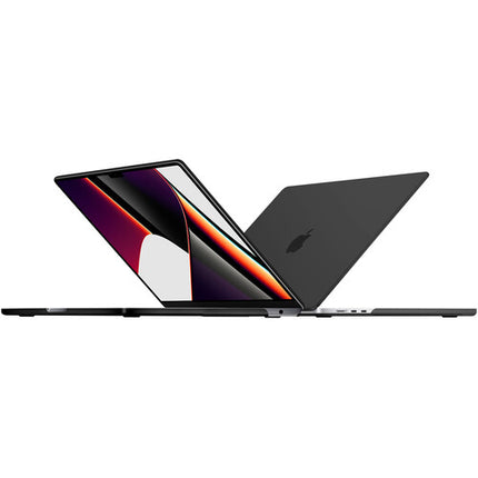 Funda iBenzer Neon Party para MacBook Air 13.6" M2 2022 Negro ligera doble pieza