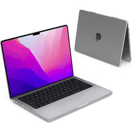 iBenzer Neon Party Funda rígida para MacBook Air 13.6" M2 2022 transparente ligera y antideslizante