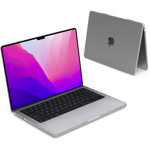 iBenzer Neon Party Funda rígida para MacBook Air 13.6" M2 2022 transparente ligera y antideslizante