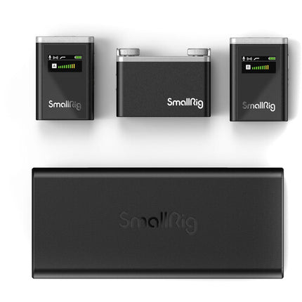 SmallRig Forevala W60 Sistema Micrófono Inalámbrico Compacto 2 Personas 2.4 GHz 328' Alcance 8 Horas Batería