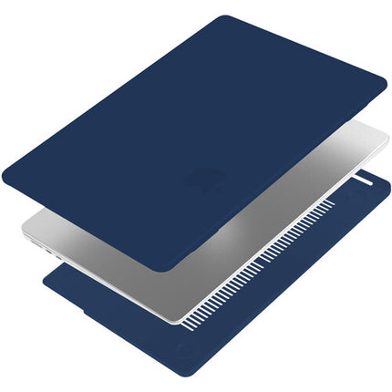 Funda iBenzer Neon Party para MacBook Air 13.6 M2 2022 Azul Marino ligera y antideslizante