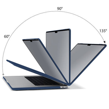 Funda iBenzer Neon Party para MacBook Air 13.6 M2 2022 Azul Marino ligera y antideslizante