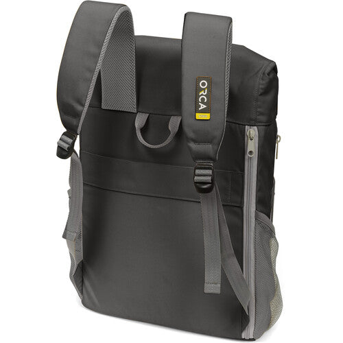 ORCA Any Day Mochila para Laptop Gris para Notebooks hasta 17 Pulgadas con Compartimento Acolchado y Manga para Carro