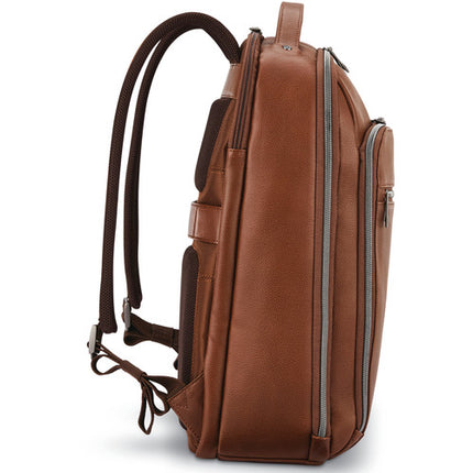 Samsonite Classic Leather Backpack Mochila para portátiles hasta 15.6 pulgadas con compartimentos organizadores y correas acolchadas