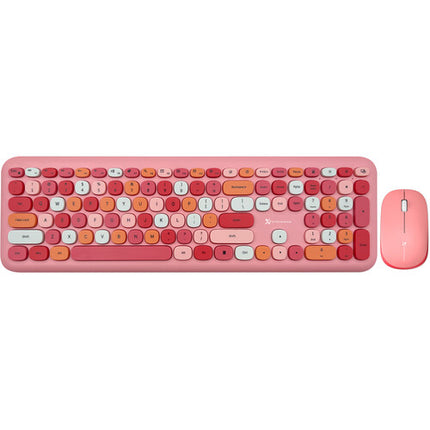 X9 Performance Teclado y Ratón Inalámbricos 2.4 GHz 1200 dpi Rosa