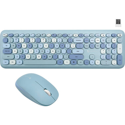 X9 Performance Teclado y Ratón Inalámbricos Azul 2.4 GHz 1200 dpi