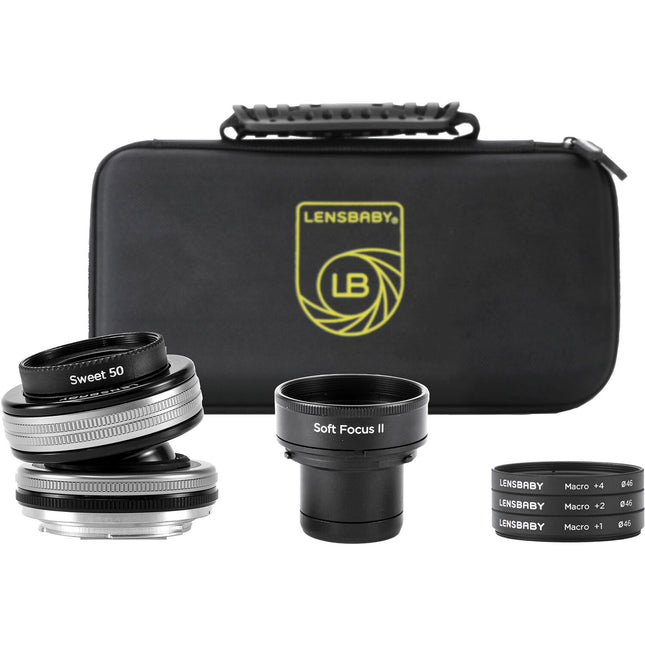 Lensbaby Soft Focus Optic Swap Kit Macro con filtro 46mm y estuche