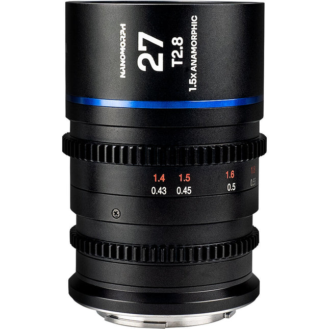 Venus Optics Laowa Nanomorph 27mm T2.8 Objetivo Anamórfico S35 1.5x Flujo Azul